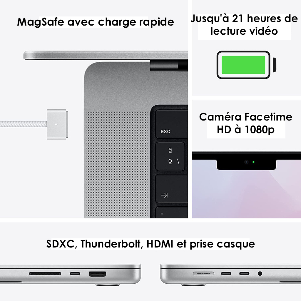 MacBook Pro 16.2" 2024 M4 Pro (24Go,512Go)