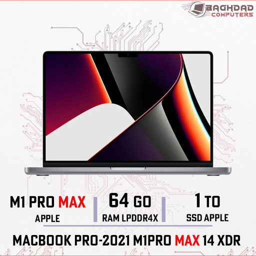 [MP142021M1MAX] MacBook Pro 14" 2021 M1 MAX (64Go,1To)