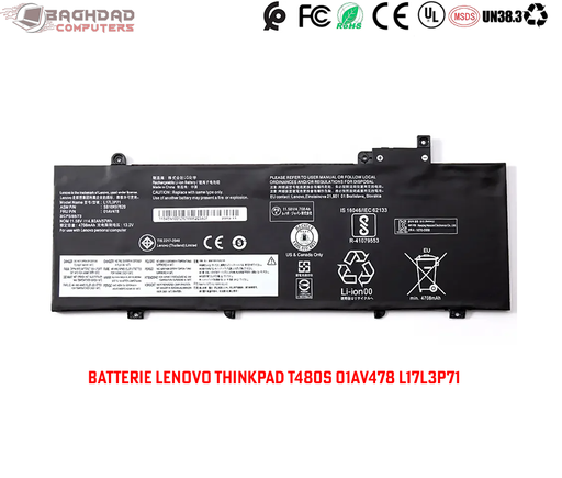 Batterie Lenovo ThinkPad T480S 01AV478 L17L3P71