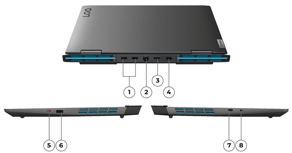 LENOVO LOQ 15IRH8 (i7-13th) 16Go 512Go RTX4050