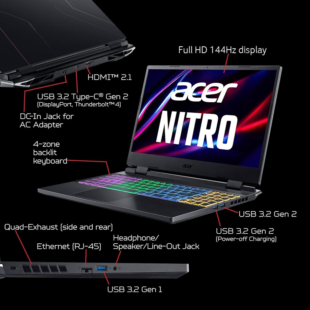 ACER Nitro AN515-58 (i5-12th) RTX4060 32Go 1To