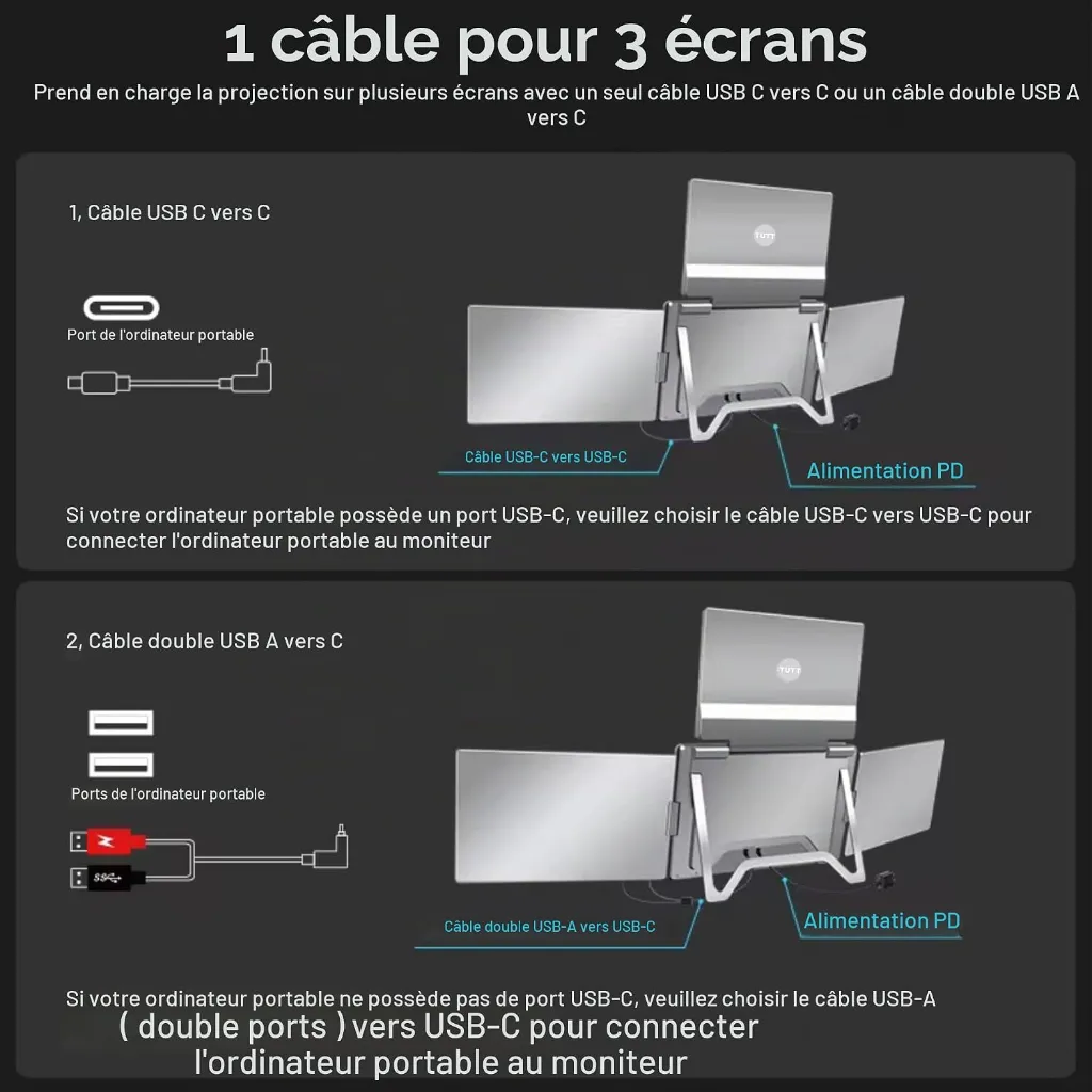 S788 PORTABLE MONITOR QUAD