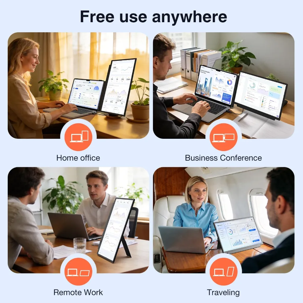S3 PRTABLE DUAL SCREEN MONITOR 15.6