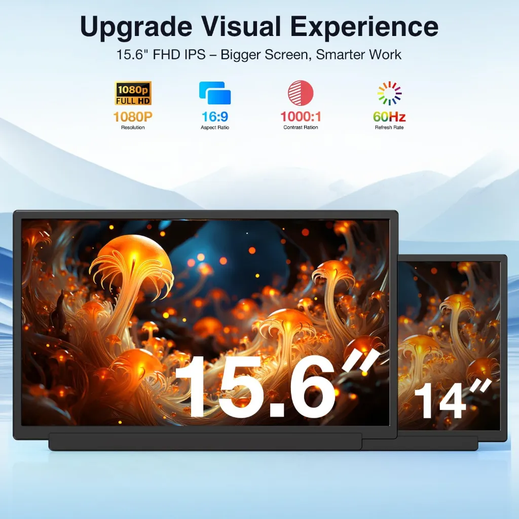 S3 PRTABLE DUAL SCREEN MONITOR 15.6