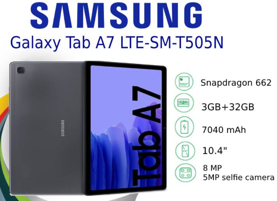 Samsung Galaxy Tab A7 3 Go 32 Go LTE - Gris
