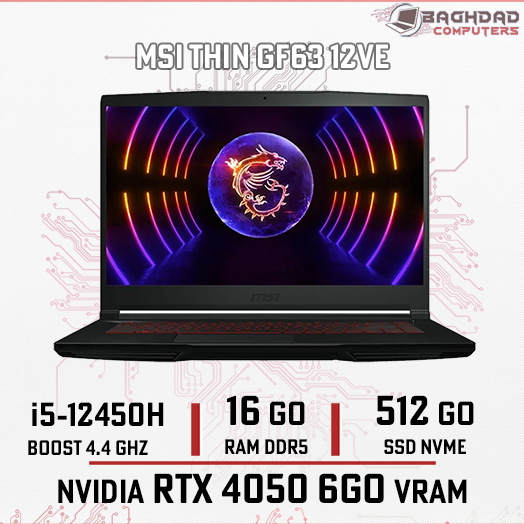 MSI Thin GF63 12VF i5 12th RTX4060