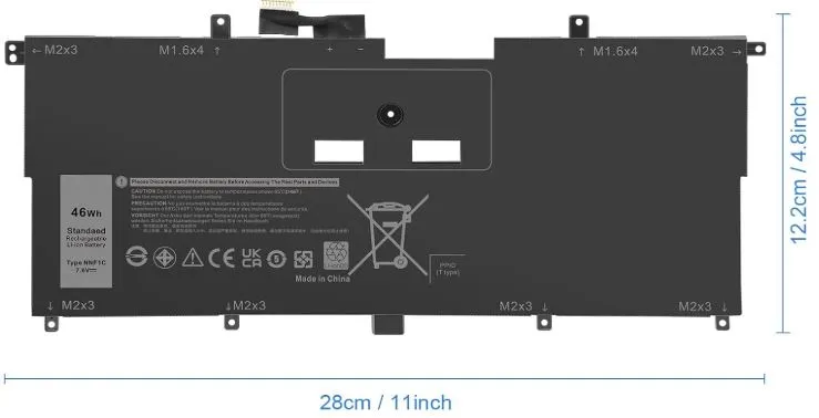 Batterie NNF1C Dell XPS 13 2-en-1