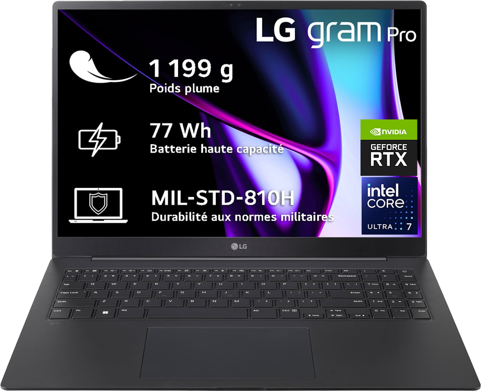 LG gram Pro 16" Ultra 7 32Go 2To Nvidia RTX