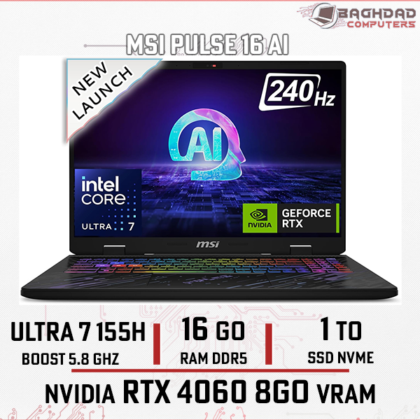 MSI PULSE 16 AI C1VFKG Ultra 7 1To RTX4060