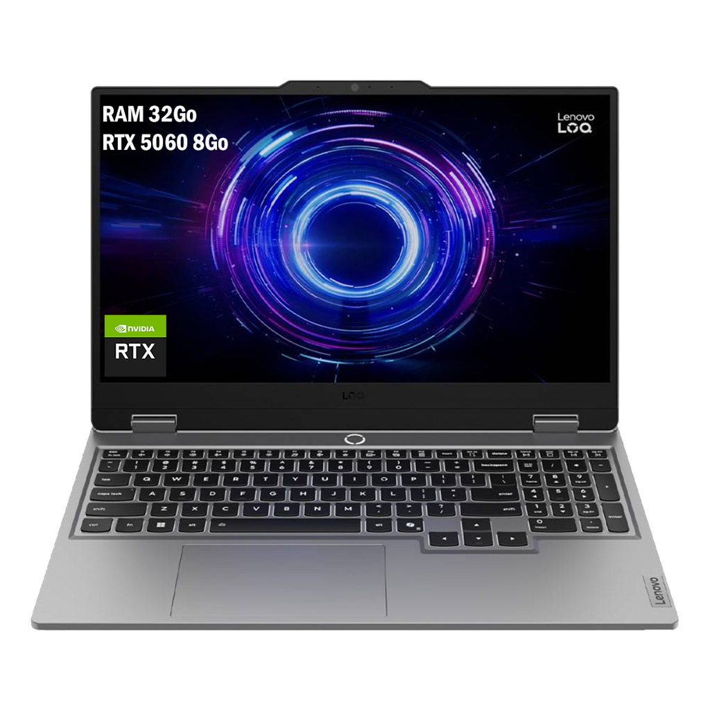 LENOVO LOQ 15IRX10 (i5-13450HX) RTX 5060 32 Go