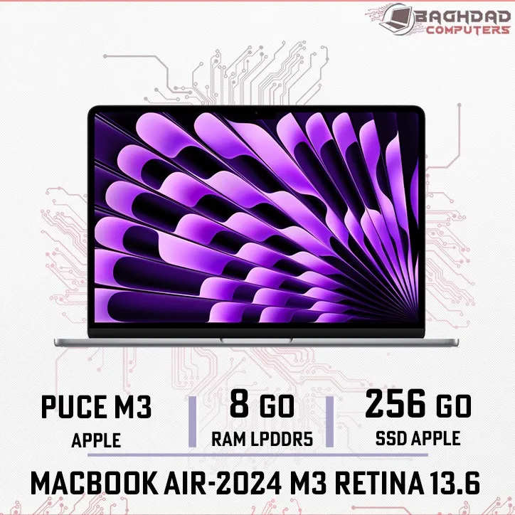 MACBOOK AIR 15.3 2024 M3 8Go 256Go (Gris)