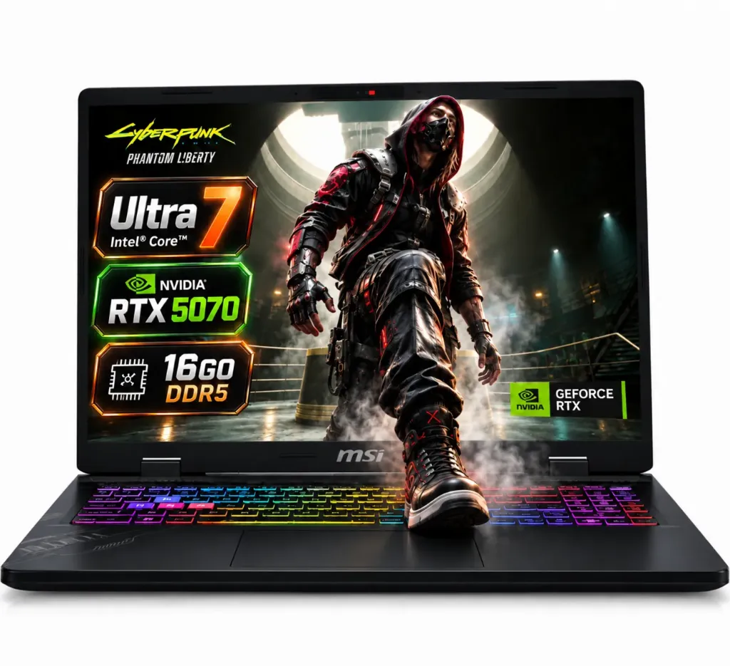 MSI CROSSHAIR 16 HX AI ULTRA 7 RTX 5070 16GO 512GO 240HZ (A+) 