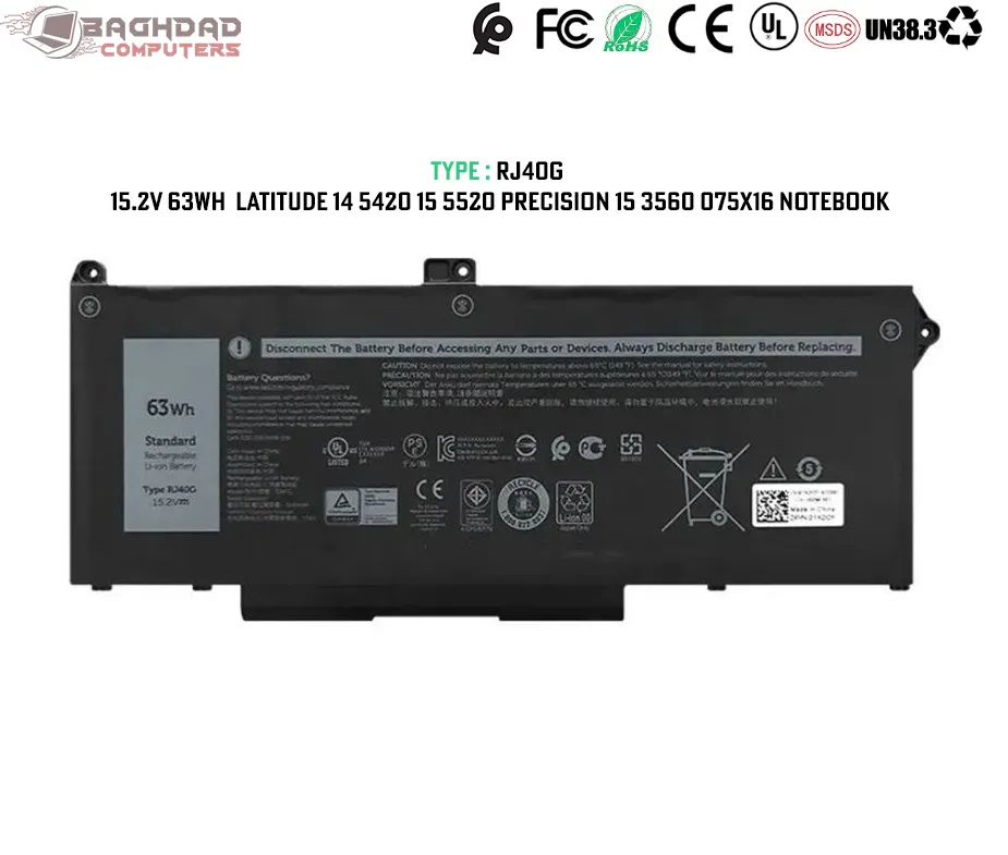 Batterie RJ40G  Latitude 5420 5520 Precision 3560 075X16