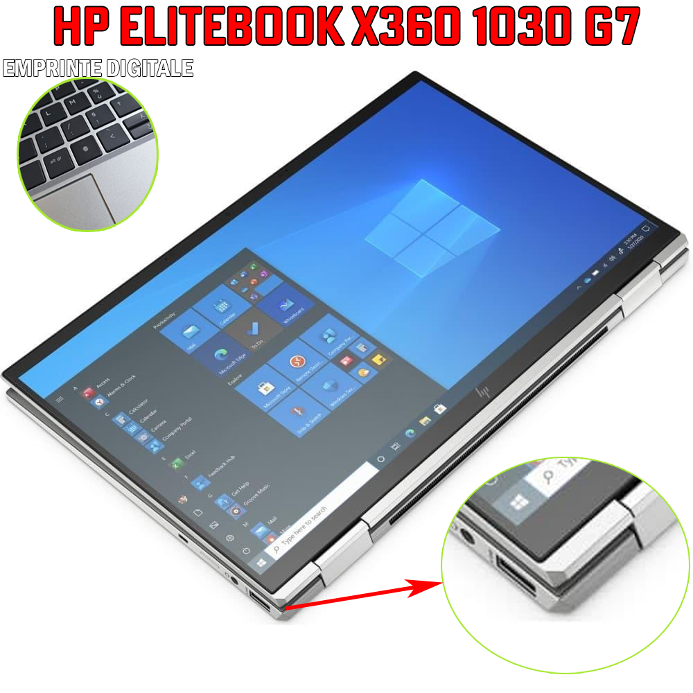 HP EliteBook X360 1030 G7(i7-10Th) 16Go 256Go/512Go