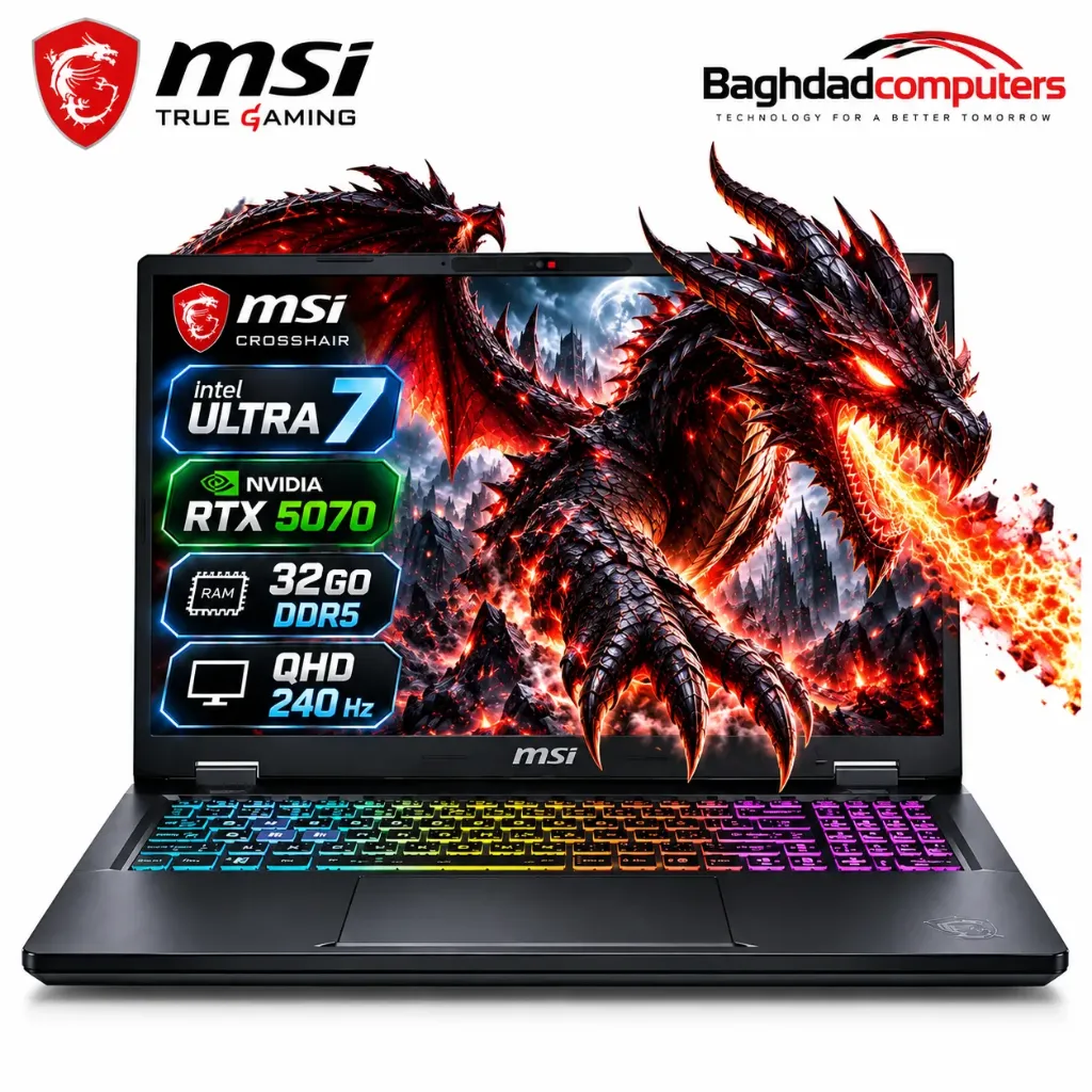 MSI CROSSHAIR 16 HX AI D2XWGKG ULTRA 7 RTX 5070 8Go 32GO DDR5 1000GO 240HZ