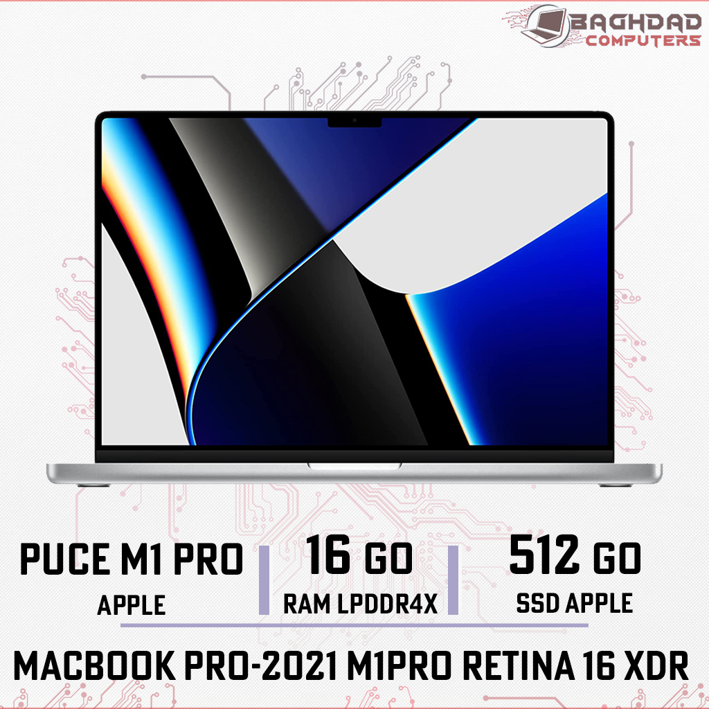 [MBP162021M1PRO] MacBook Pro 16.2 2021 M1 Pro (16Go,512Go)