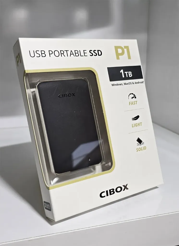 Cibox P1 - Disque SSD 1000 Go - USB 3.1