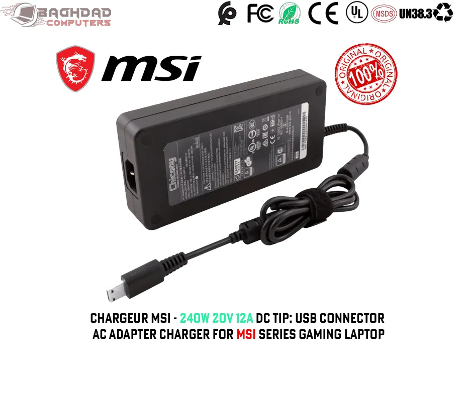 CHARGEUR MSI 20V 12A 240W 