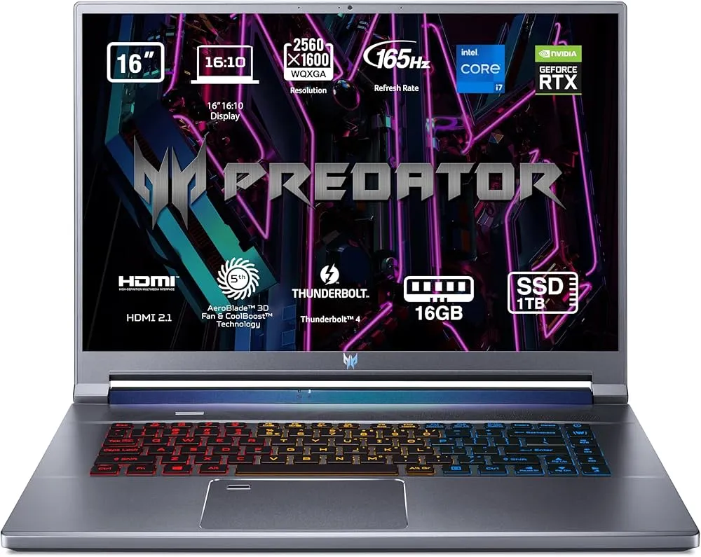 ACER PREDATOR TRITON 500SE PT516 (i7-11800H)165HZ RTX 4070 16Go 1To  