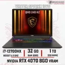 MSI VECTOR GP78HX 13VG (i7-13700HX) RTX 4070 32Go DDR5 1To 240HZ  