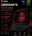 MSI CROSSHAIR 16 HX AI D2XWGKG ULTRA 7 255HX RTX 5070 8Go 32GO 512GO QHD 240HZ 