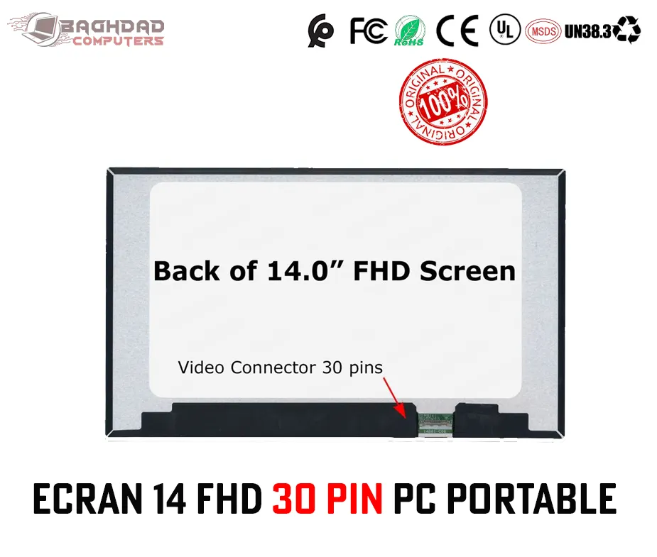 ECRAN 14 FHD 30PIN HP840 G7 G8 DELL 5440 5450