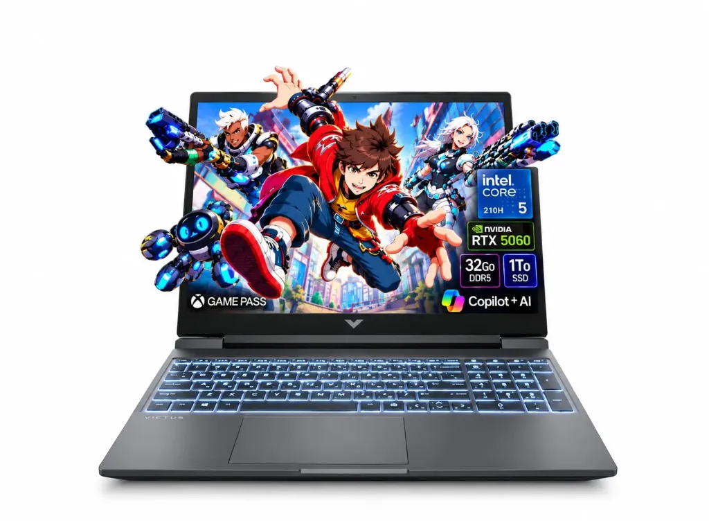 HP VICTUS 15-FA2013NF INTEL CORE 5 210H RTX 5060 32Go DDR5 1To