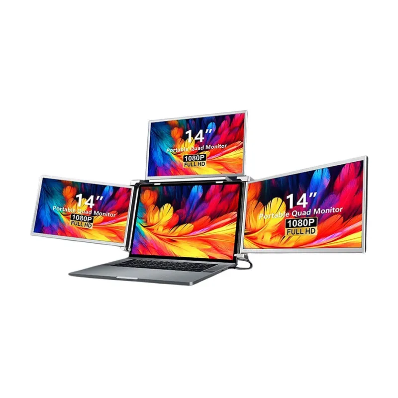 S888 PORTABLE TRIPLE MONITOR 14" EXTENCEUR D'ECRAN POUR ORDINATEUR PORTABLE  