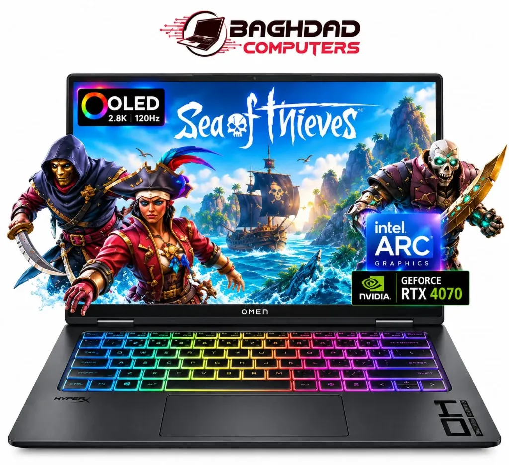HP OMEN TRANSCEND 14 FB0101NF OLED  ULTRA 9 185H 32Go DDR5X 1To RTX 4070 3K 120Hz 