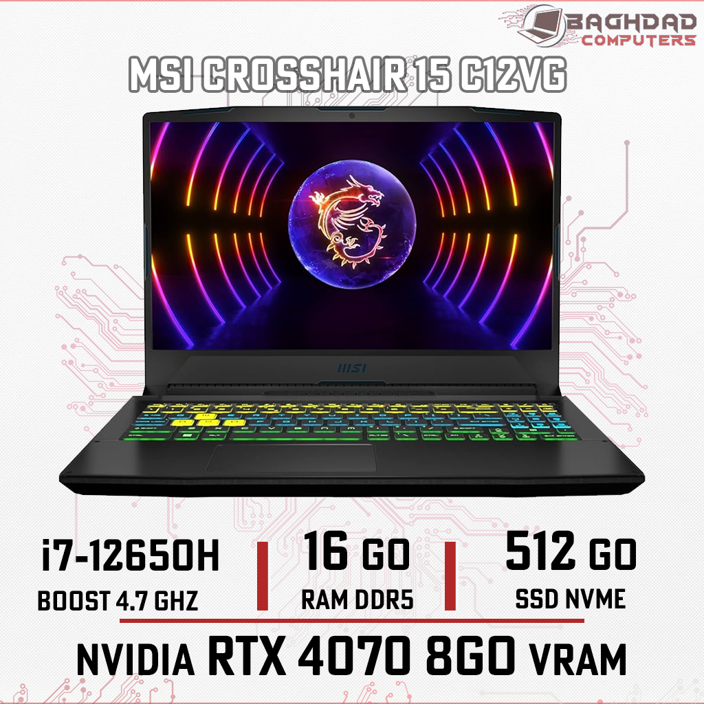 MSI CROSSHAIR 15 C12VF i5 12th (comme neuf) (copie)