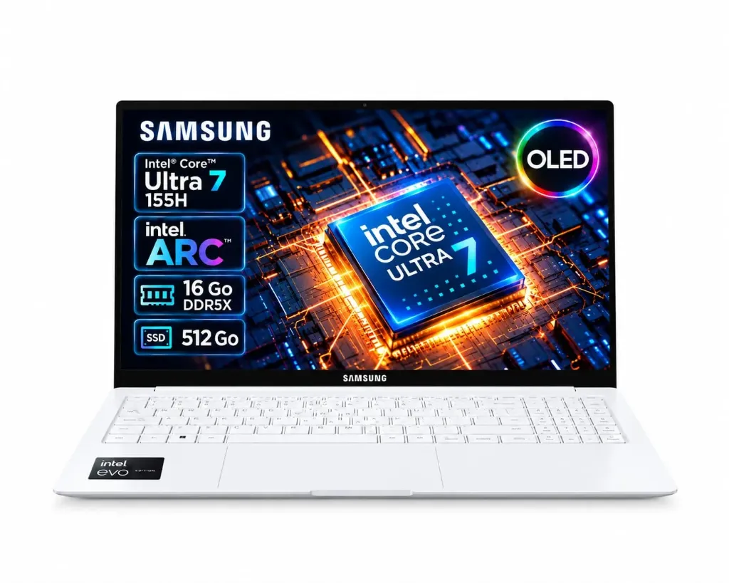 SAMSUNG GALAXY BOOK2 PRO NP950XGK ULTRA 7 155H  INTEL ARC 16Go DDR5X 512Go