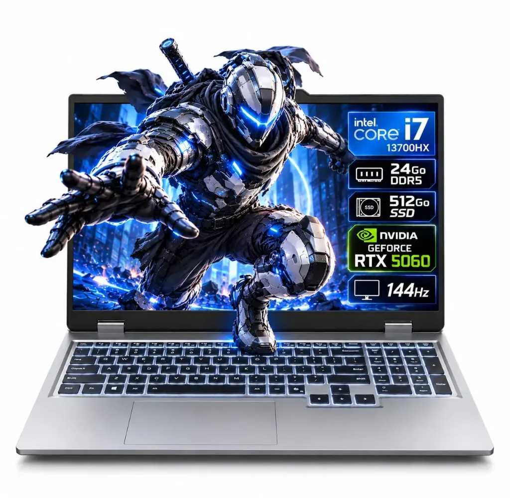 LENOVO LOQ 15IRX10 (i7-13700HX) 24Go DDR5 512Go RTX 5060 144Hz 