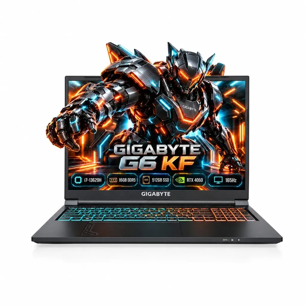GIGABYTE G6-KF (i7-13620) 16Go DDR5 512Go RTX 4060 165Hz