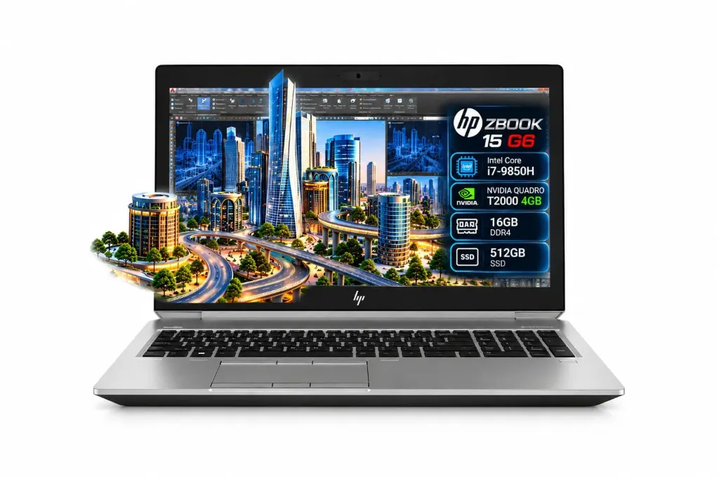 HP ZBOOK 15 G6 (i7-9850H) NVIDIA QUADRO T2000 4VRAM 16Go 512Go