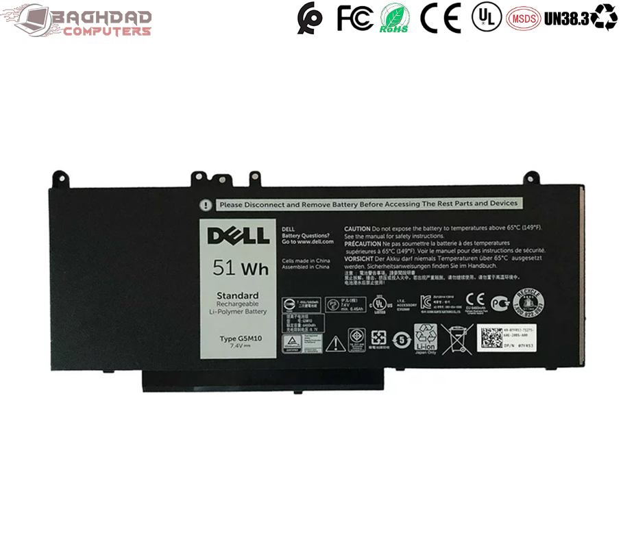 G5M10 Dell Latitude 3160 3350 E5450 Compatible 0WYJC2 8V5GX R9XM9 WYJC2