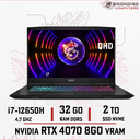 MSI KATANA 17 B12VGK (i7-12th) 32Go 2To RTX4070