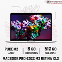 MacBook Pro 13 M2-2022 8Go 512Go