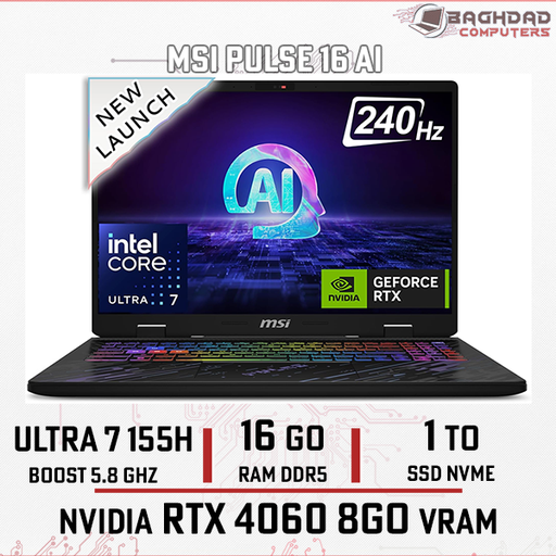 MSI PULSE 16 AI C1VFKG Ultra 7 1To RTX4060