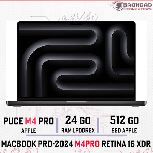MacBook Pro16.2 2024 M4 Pro24Go,512Go